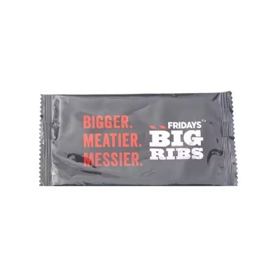 Customized individually packaged wet wipes for hotels/restaurants/airlines