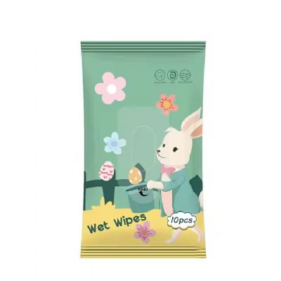Customized design low MOQ 10pcs packaging cleaning wipes hand cleaning wipes