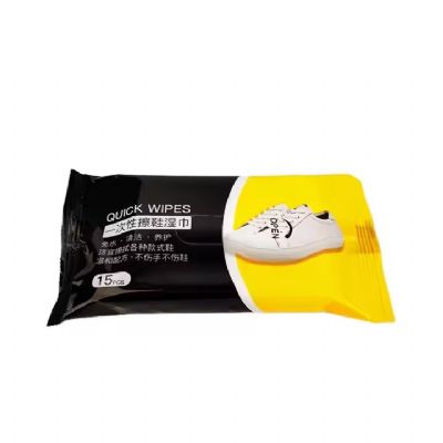 Environmentally friendly portable shoe cleaning towel wet wipes quick shoe cleaning wipes for small white shoes
